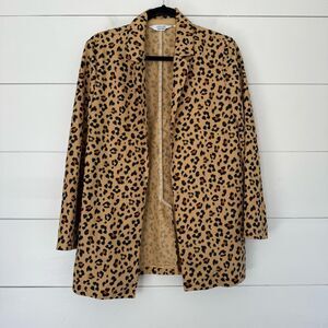 & Other Stories Women’s 8 Leopard Open Blazer Lightweight